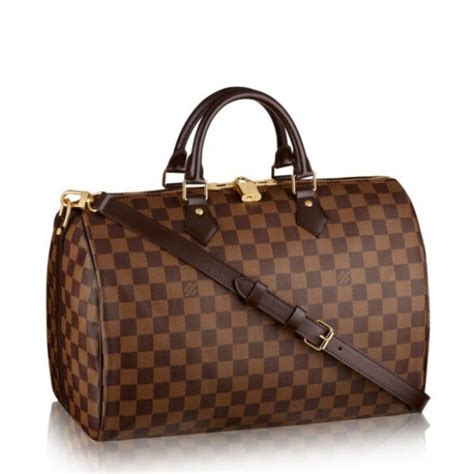 louis vuitton speedy 35 damier ebene bandouliere|louis vuitton speedy damier ebene.